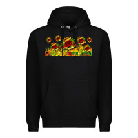 Black juneteenth sunflowers libbey glass Premium Hoodie - HRA Design Shop