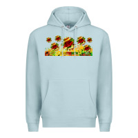 Blue Mist juneteenth sunflowers libbey glass Premium Hoodie - HRA Design Shop