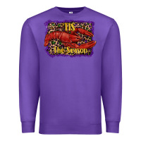 Purple Mardi Gras Tis The Season Lobster Premium Sweatshirt - RanaPortraitStore