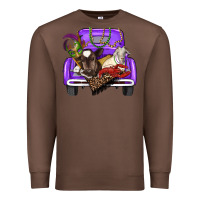 Chestnut Mardi Gras Truck With Farm Animals Premium Sweatshirt - RanaPortraitStore