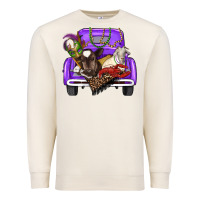 Sandshell Mardi Gras Truck With Farm Animals Premium Sweatshirt - RanaPortraitStore