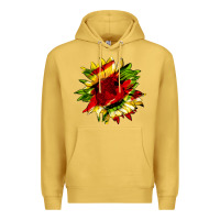 Antique Gold juneteenth sunflower Premium Hoodie - HRA Design Shop