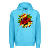 Ocean Blue juneteenth sunflower Premium Hoodie - HRA Design Shop