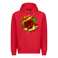 Red juneteenth sunflower Premium Hoodie - HRA Design Shop