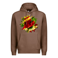 Chestnut juneteenth sunflower Premium Hoodie - HRA Design Shop