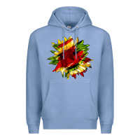 Colony Blue juneteenth sunflower Premium Hoodie - HRA Design Shop
