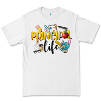 White Principal Life Premium Tee - LillyAllenDesigns
