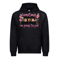 Black sometimes i just have to let god fix it Urban Hoodie - JahusDesignShop