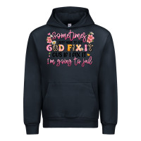 Navy sometimes i just have to let god fix it Urban Hoodie - JahusDesignShop
