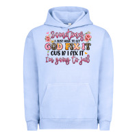 Pigment Grape Ice sometimes i just have to let god fix it Urban Hoodie - JahusDesignShop