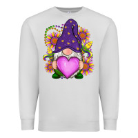 Dove Grey Mardi Gras gnome Premium Sweatshirt - RanaPortraitStore