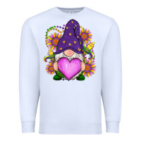 White Mardi Gras gnome Premium Sweatshirt - RanaPortraitStore