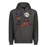 Charcoal Heather no place like home Premium Hoodie - CowhideDigitalArt