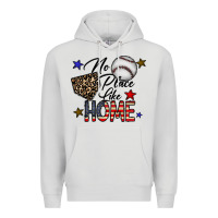 Dove Grey no place like home Premium Hoodie - CowhideDigitalArt