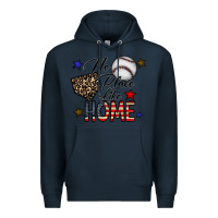 Navy no place like home Premium Hoodie - CowhideDigitalArt