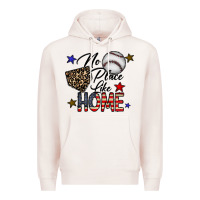 Pale Pink no place like home Premium Hoodie - CowhideDigitalArt