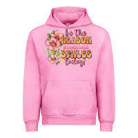 Fuchsia Pink be the reason someone smiles today Urban Hoodie - JahusDesignShop