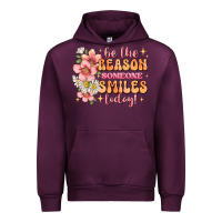 Mauve Wine be the reason someone smiles today Urban Hoodie - JahusDesignShop