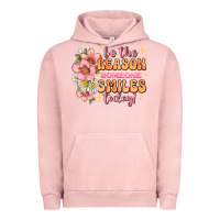 Pigment Salmon be the reason someone smiles today Urban Hoodie - JahusDesignShop