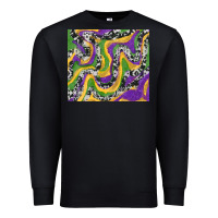 Black Mardi Gras Cowhide Premium Sweatshirt - RanaPortraitStore