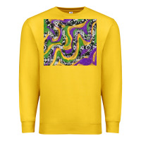 Lemon Mardi Gras Cowhide Premium Sweatshirt - RanaPortraitStore