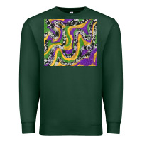 Sports Green Mardi Gras Cowhide Premium Sweatshirt - RanaPortraitStore