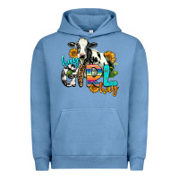 Pigment Pebble Blue hay girl hay Urban Hoodie - AdoDesignShop