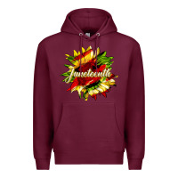 Burgundy juneteenth sunflower black lives matter Premium Hoodie - HRA Design Shop