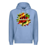 Colony Blue juneteenth sunflower black lives matter Premium Hoodie - HRA Design Shop