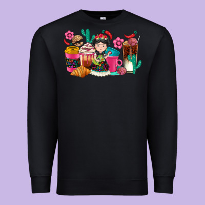 Premium Sweatshirt But first cafecito y chismecito