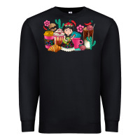Black But first cafecito y chismecito Premium Sweatshirt - RanaPortraitStore