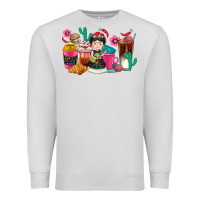 Dove Grey But first cafecito y chismecito Premium Sweatshirt - RanaPortraitStore
