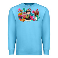 Ocean Blue But first cafecito y chismecito Premium Sweatshirt - RanaPortraitStore