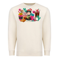 Sandshell But first cafecito y chismecito Premium Sweatshirt - RanaPortraitStore