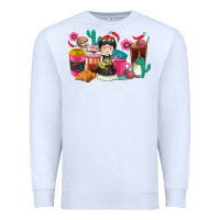 White But first cafecito y chismecito Premium Sweatshirt - RanaPortraitStore