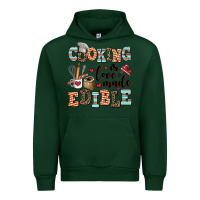 Forest Green cooking is love made edible Urban Hoodie - AdoDesignShop
