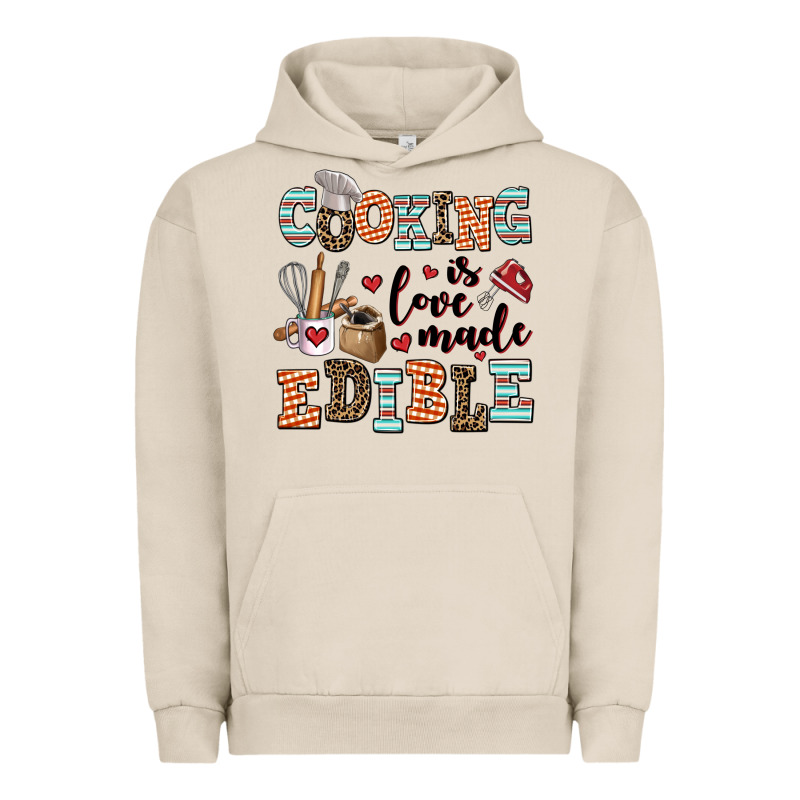 Cooking Is Love Made Edible Urban Hoodie by AdoDesignShop | Teevron