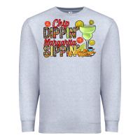 Heather Grey Chip dippin' margarita sippin' Premium Sweatshirt - RanaPortraitStore