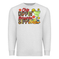 Oatmeal Heather Chip dippin' margarita sippin' Premium Sweatshirt - RanaPortraitStore