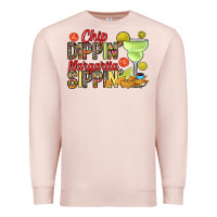 Pale Pink Chip dippin' margarita sippin' Premium Sweatshirt - RanaPortraitStore
