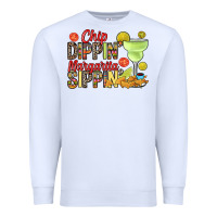 White Chip dippin' margarita sippin' Premium Sweatshirt - RanaPortraitStore