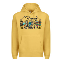 Antique Gold raising believers Premium Hoodie - CowhideDigitalArt