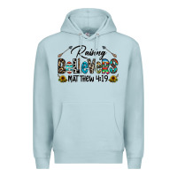 Blue Mist raising believers Premium Hoodie - CowhideDigitalArt