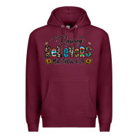 Burgundy raising believers Premium Hoodie - CowhideDigitalArt