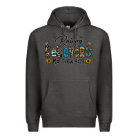 Charcoal Heather raising believers Premium Hoodie - CowhideDigitalArt