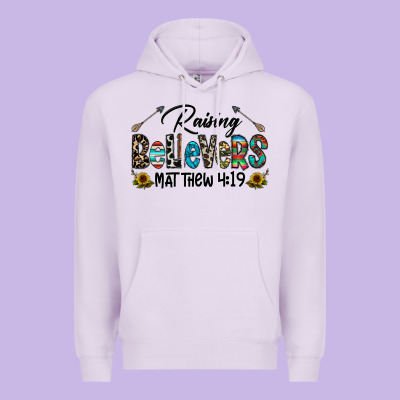 Raising Believers Premium Hoodie Designed By Cowhidedigitalart