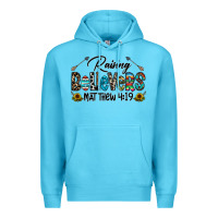 Ocean Blue raising believers Premium Hoodie - CowhideDigitalArt