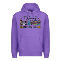 Purple raising believers Premium Hoodie - CowhideDigitalArt