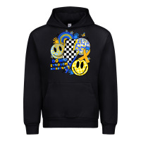 Black retro down syndrome awareness Urban Hoodie - JahusDesignShop