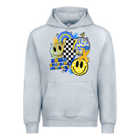 Heather Grey retro down syndrome awareness Urban Hoodie - JahusDesignShop